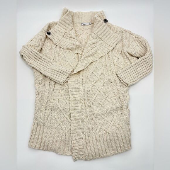 Prana | Cozy Cream Cable Knit Sweater | small - Picture 1 of 8